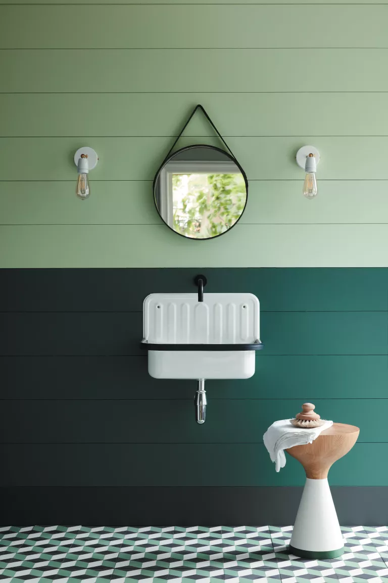 10-Zwei-Grün-Ton-Kombinations-Badezimmer-Wandpaneel-Ideen