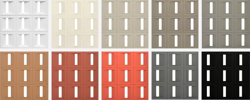 PU-diagonaal-negen-grids-vorm-paneel-rijke kleuren